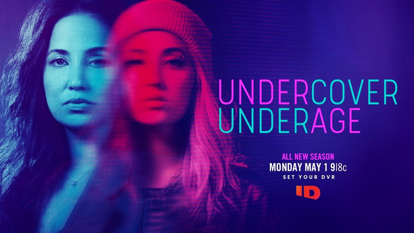 Undercover Underage key art showing Roo Powell alongside one of her decoy personas